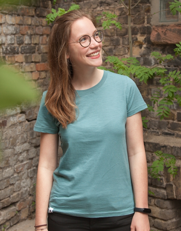 päfjes - Basic Frauen T-Shirt - Fair gehandelt aus Baumwolle Bio - Slub Mint