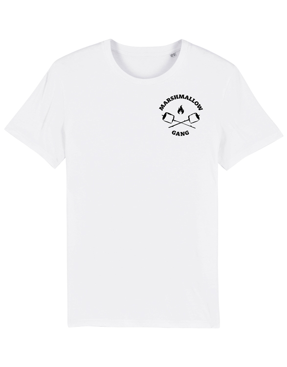Marshmallow Gang - Brust Motiv - Fair Wear Männer T-Shirt - White