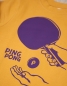Preview: päfjes - Ping Pong Tischtennis - Kinder Bio Sweater - Organic Cotton - Gelb