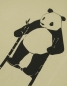 Preview: päfjes - Pow Panda auf Stelzen - Fair Wear Bio Frauen T-Shirt - Sage