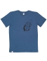 Mobile Preview: päfjes - Nick Nilpferd - Fair gehandeltes Männer T-Shirt - Slub Blue