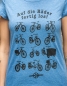 Mobile Preview: Auf die Räder fertig los! - Fair Wear Frauen T-Shirt - Heather Blue
