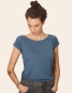 Mobile Preview: Doris Blanko V2 - Basic Tencel Frauen T-Shirt - DoveBlue