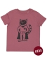 Preview: päfjes - Karlo Power Kater / Katze - Fair Wear Kinder Bio T-Shirt - Mauve