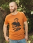 Preview: päfjes - Frank Fuchs - Fair gehandeltes Männer T-Shirt - Slub Orange