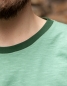 Preview: päfjes - Basic Ringer Unisex T-Shirt - Fair gehandelt aus Baumwolle Bio Slub - Grün