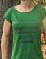 Preview: ZickZack Zacken - Fair gehandeltes Tencel Frauen T-Shirt - Grün