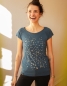 Preview: Konfetti V2 - Fair gehandeltes Tencel Frauen T-Shirt - Doveblue
