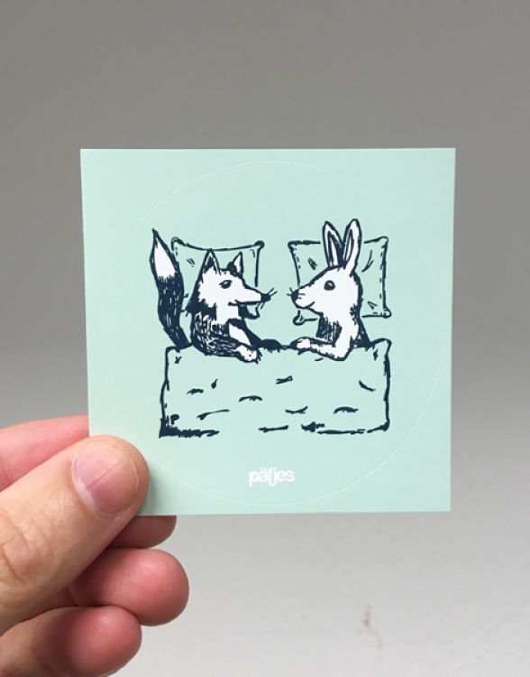 Fuchs & Hase - Sticker 5er Set - Mint
