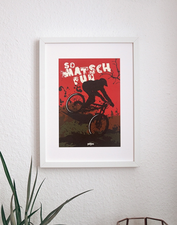 päfjes - Downhill - So Matsch fun / Poster A4