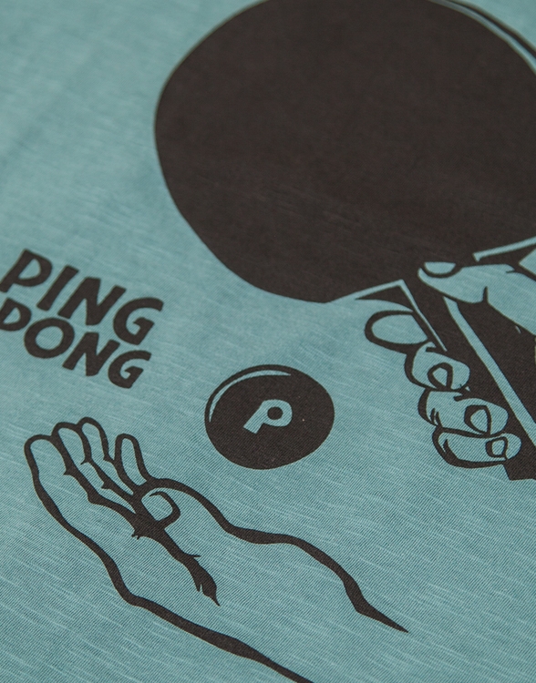 päfjes - Ping Pong Tischtennis - Frauen T-Shirt - Fair gehandelt aus Baumwolle Bio - Slub Mint