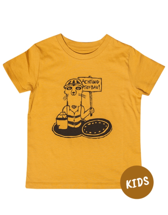 Eddi Erdmännchen - Fair Wear Kinder Bio T-Shirt - Gelb