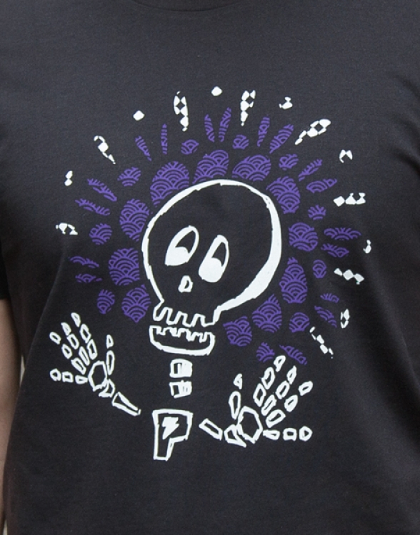 päfjes - Sugar Skull Halloween - Fair Wear Männer T-Shirt - Black
