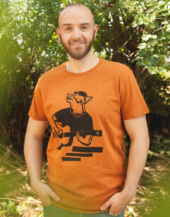 Frank Fuchs - Fair gehandeltes Männer T-Shirt - Slub Orange