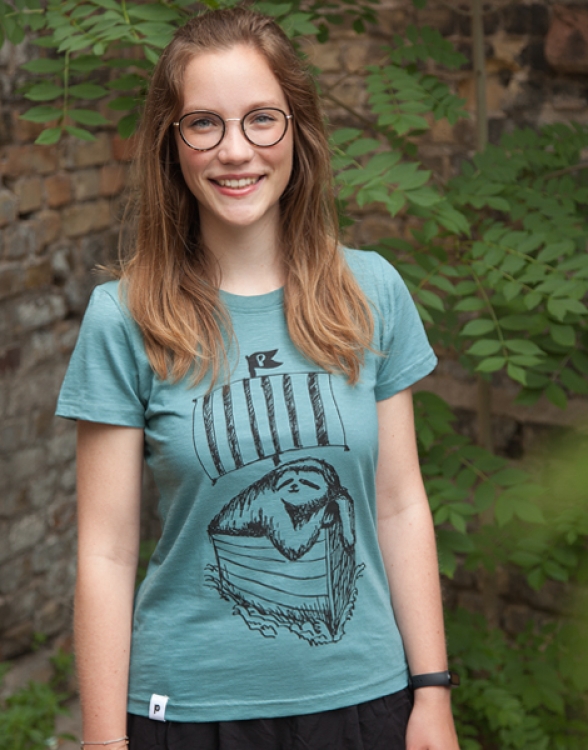 Felix Faultier - Frauen T-Shirt - Fair gehandelt aus Baumwolle Bio - Slub Mint