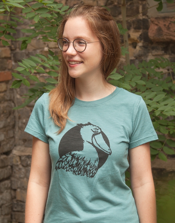 Sally Schuhschnabel - Frauen T-Shirt - Fair gehandelt aus Baumwolle Bio - Slub Mint