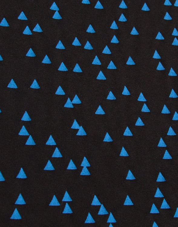 päfjes - Blaue Dreiecke - Fair gehandeltes Rolled Sleeve Frauen T-Shirt - Modal