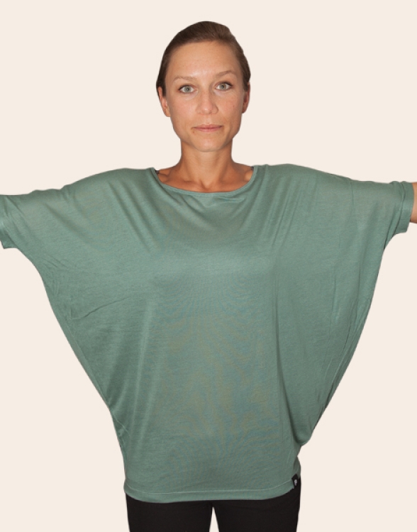 Kurzarm Flow T-Shirt Mint Green Basic