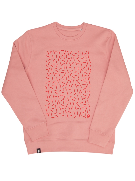 päfjes - Rote Streusel - Fair Wear Unisex Sweater - Rosa