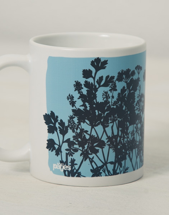 Kolibri & Pflanzen - Tasse - Blau
