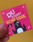 Preview: päfjes - Pinguin Paul sagt "Du stehst scheisse" - Sticker 5er Set