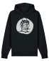 Preview: päfjes - Gepard die Rakete / Gravel / Rennrad - Unisex Fair Wear Bio Hoodie - Schwarz
