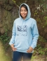 Preview: päfjes Fuchs & Hase Hoodie Skyblue