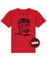 Preview: päfjes - Gepard die Rakete / Radfahren Gravel - Fair Wear Kinder T-Shirt Bio - Rot