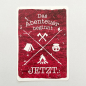 Preview: päfjes - Zelten / Das Abenteuer beginnt jetzt. - A6 Postkarte - Rot