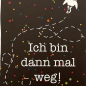 Preview: päfjes - Rakete / Weltall / ich bin dann mal Weg - Postkarte - Black