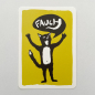 Preview: päfjes - Katze/Kater Ferdinand Fauch - A6 Postkarte - Gelb