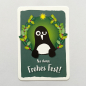 Preview: päfjes - Pinguin Paul sagt Frohes Fest / Weihnachten - Postkarte A6