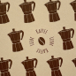 Preview: päfjes - Cafetiere/Kaffee Liebe Kaffee Liebe - A6 Postkarte