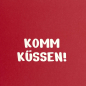 Preview: päfjes - Komm Küssen Spruchkarte - A6 Postkarte - Rot