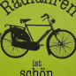 Preview: päfjes - Fahrrad / Radfahren ist schön - A6 Postkarte - Grün