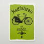 Preview: päfjes - Fahrrad / Radfahren ist schön - A6 Postkarte - Grün