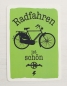 Preview: Radfahren ist schön - Postkarte - Grün