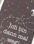 Preview: päfjes - ich bin dann mal Weg - Postkarte - Black