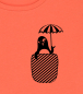 Preview: Pinguin Paul mit Schirm - Fair Wear Bio Frauen T-Shirt - Fiesta