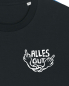 Preview: päfjes - "Alles Gut" mit Stinkefinger / Spruch  - Fair Wear Männer Bio T-Shirt