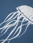 Preview: päfjes - Qualle / Jellyfish - Fair gehandeltes Männer T-Shirt - Slub Blue