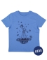 Preview: päfjes - Sterne & Teleskop - Fair Wear Kinder Bio T-Shirt - BrightBlue