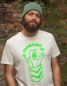 Preview: päfjes - Bärta Brüllbärin - Fair Wear Männer Bio T-Shirt - Natur / Neon Grün