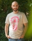 Preview: Bärta Brüllbärin - Fair Wear Männer Bio T-Shirt - Natur /Neon Pink