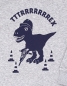 Preview: päfjes - Theo Tttrrrrex der Bauarbeiter Dino - Fair Wear Kinder Sweater - Grau/Grün