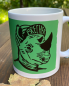 Preview: Nashorn der Brecher - Tasse - Grün