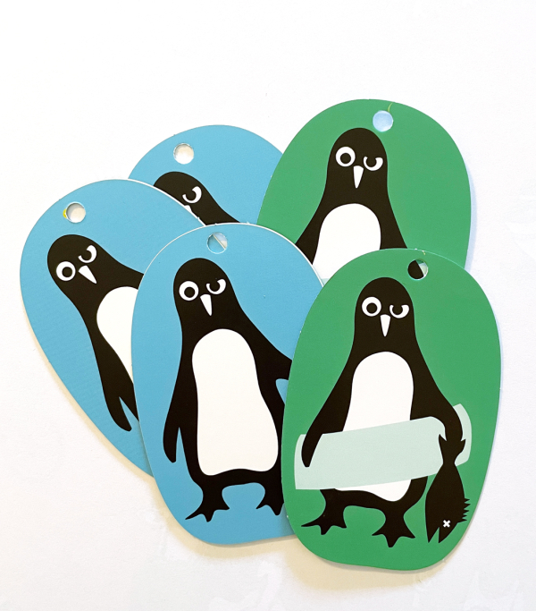 Preview: Geschenkanhänger | Pinguin Paul | 5 Set