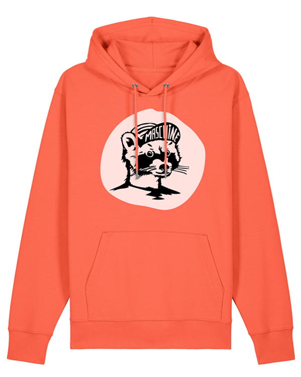 päfjes - Waschbär die Maschine / Gravel / Rennrad - Unisex Fair Wear Bio Hoodie - Fiesta