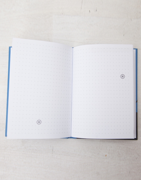 Auf die Räder fertig los! - Notizbuch A5 Hardcover 96 Seiten - Blau