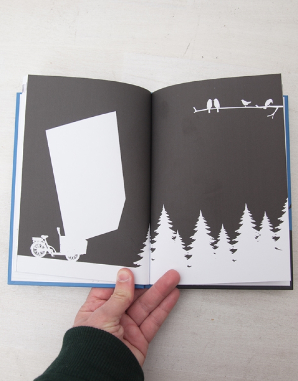 Auf die Räder fertig los! - Notizbuch A5 Hardcover 96 Seiten - Blau